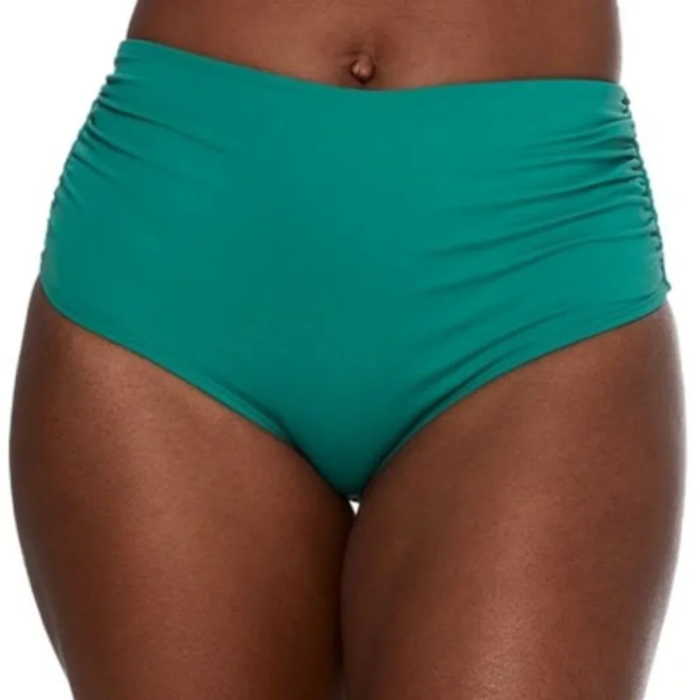 Anne Cole Live in Color Convertible‎ High Waist Bikini Bottom Ocean Green